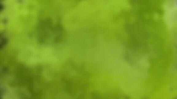绿色抽象背景如雾或烟雾