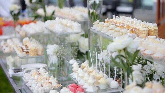 糖果棒婚礼糖果自助餐美味的糖果棒在婚礼上