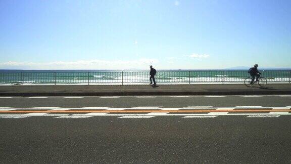 海边的路有海岸线海景的公路