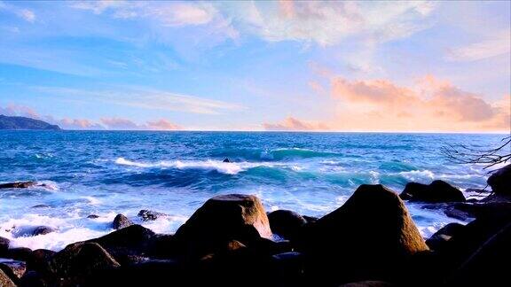 自然海景日落