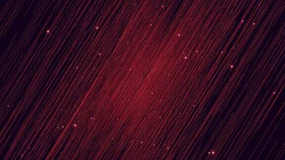 幻想黑洞中的红色波浪线和闪光