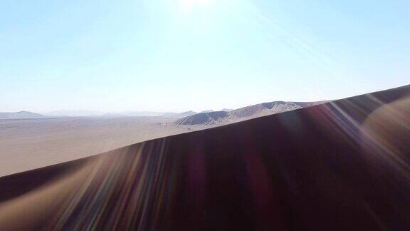 巨大的纳米比亚沙丘鸟瞰图