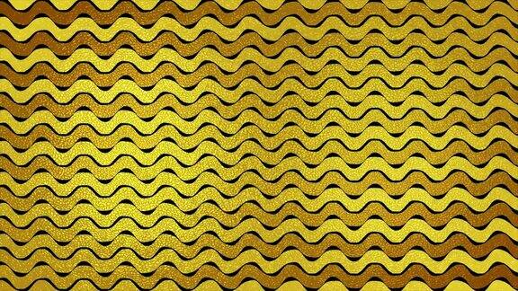 金色闪光抽象波浪视频动画