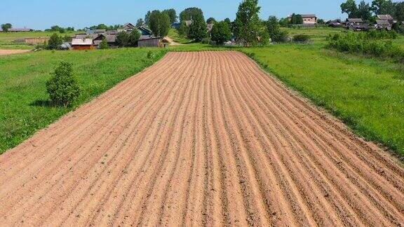 这是春天用来种植土豆、玉米、小麦等农作物的耕地