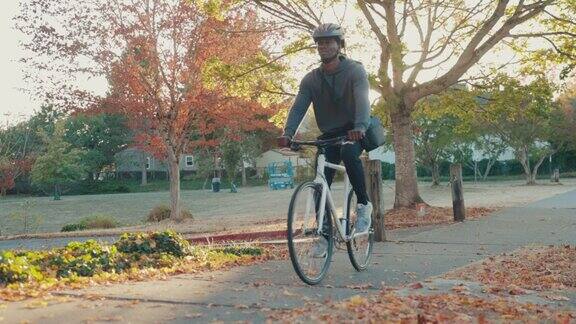 骑自行车的人骑自行车在城市设置