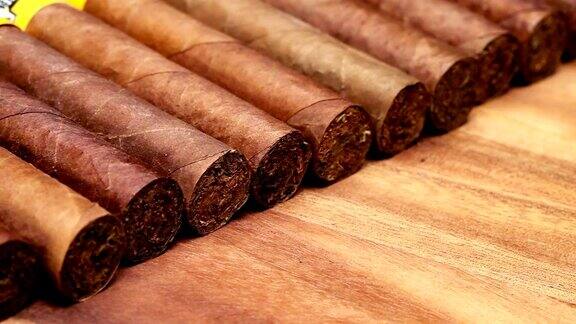 古巴雪茄手工制作