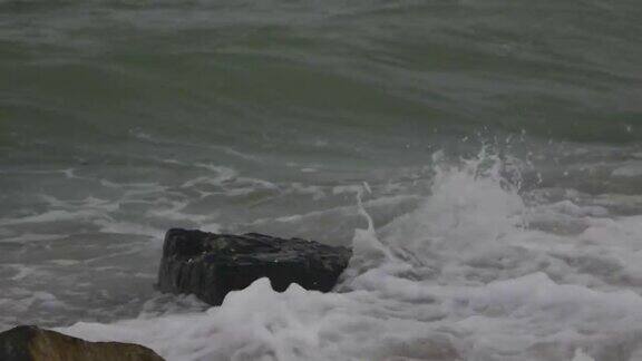 亚速海的风暴海洋景观背景