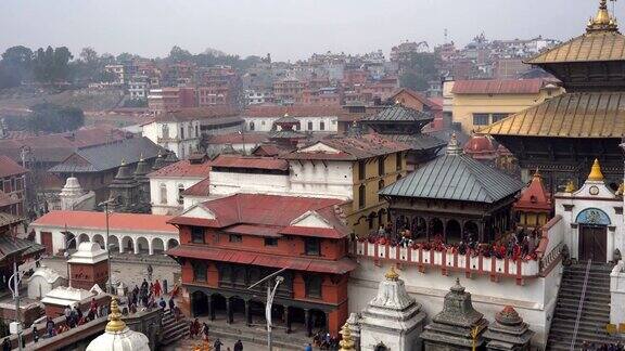 尼泊尔加德满都的Pashupatinath神庙