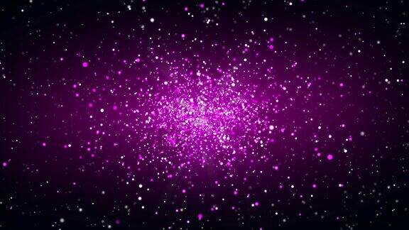 抽象的紫色背景是一个有星星和星云的空间