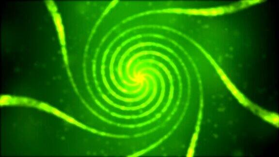 粒子螺旋漩涡-环绿色