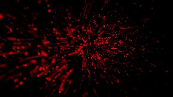红色粒子环背景