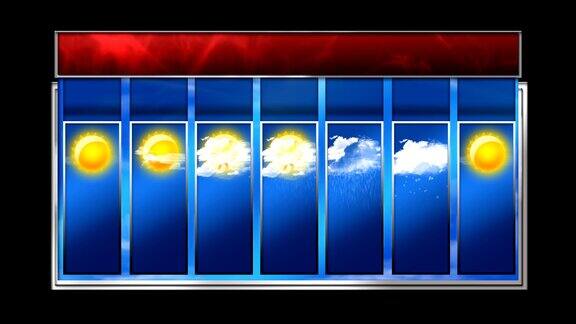 HD动画7天天气预报广播
