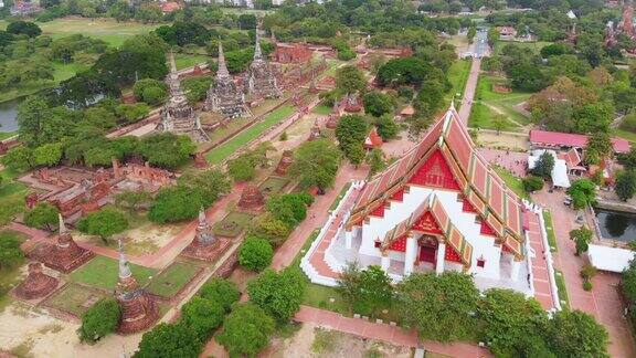 WihanPhraMongkhonBophit佛教寺庙在大城府