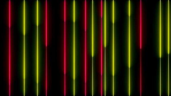 许多垂直霓虹照明线抽象的电脑生成背景3D渲染