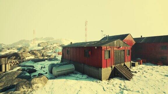 南极洲南极站的老南极基地