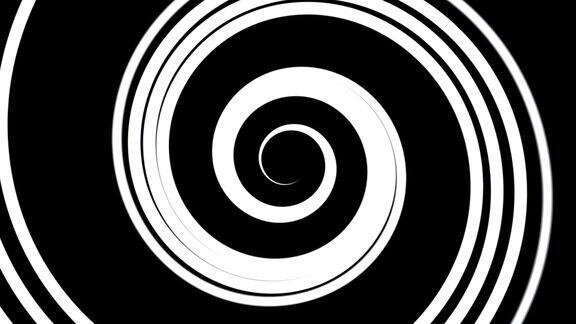 黑白催眠螺旋动画-无缝循环