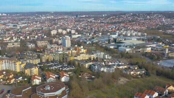 城市鸟瞰图Böblingen在德国