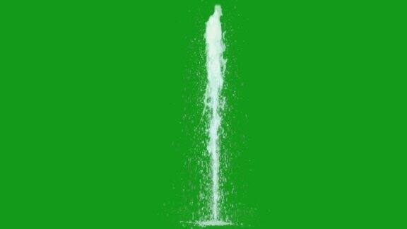 水喷泉绿色屏幕运动图形