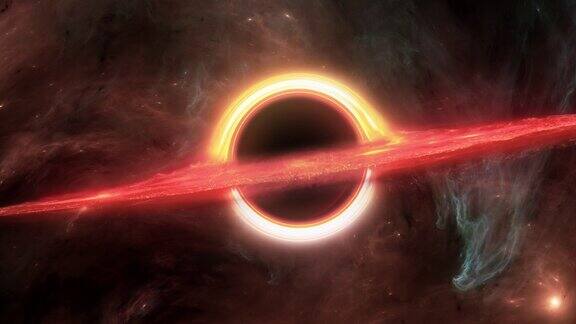 黑洞的引力场引力吸引即将被吞噬的陨石和小行星新的世界和星系