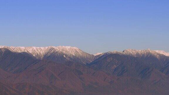 日本北部阿尔卑斯山全景