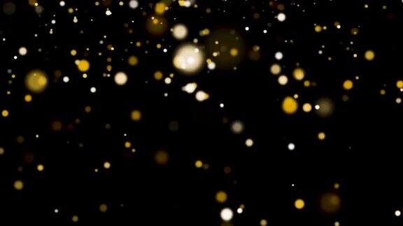 金粉颗粒闪闪发光的圣诞风格无缝循环4K可用于生日聚会庆祝圣诞新年或假日项目相关视频