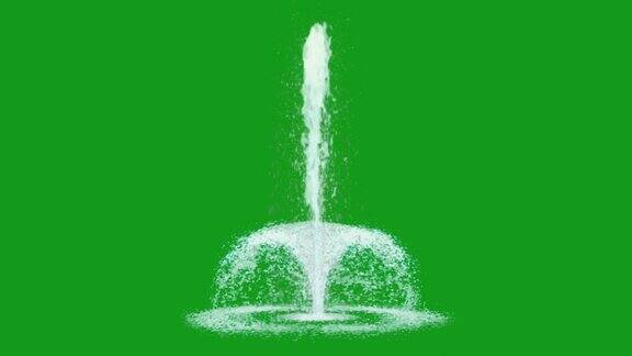 水喷泉绿色屏幕运动图形
