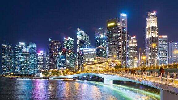 新加坡城市夜景延时