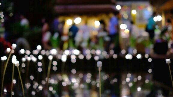 花灯散景夜市背景