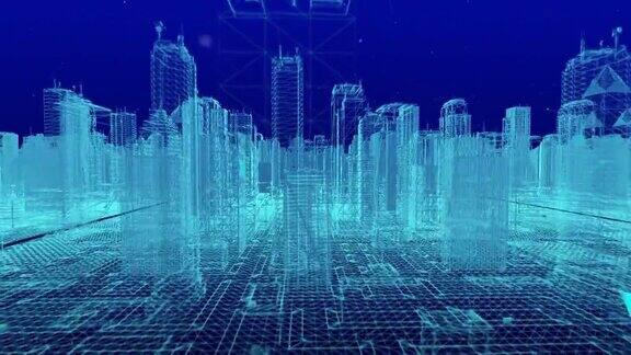 智慧城市数字空间数字数据网络连接全球通信5g高速互联网连接数据分析技术