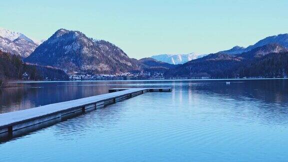 奥地利萨尔斯堡地的富施尔西湖