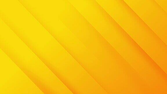 4k优雅的光阳光黄色渐变抽象背景对角线白色条纹动画