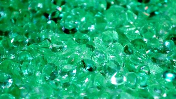 绿宝石宝石慢动作