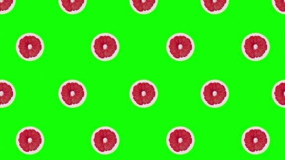 柚子水果运动设计动画