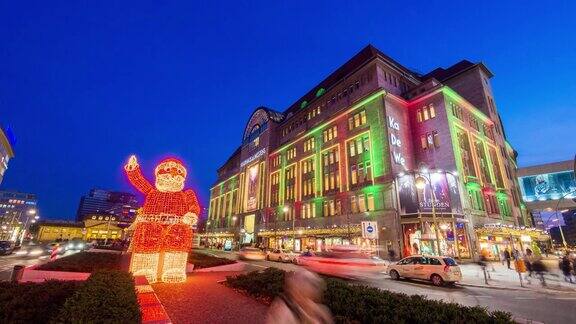 时光流逝西柏林的圣诞市场