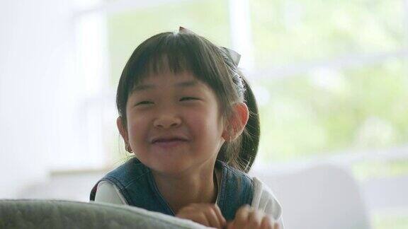亚洲可爱的小女孩的肖像