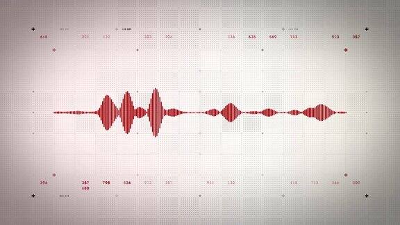 音频波形单声道红色Lite