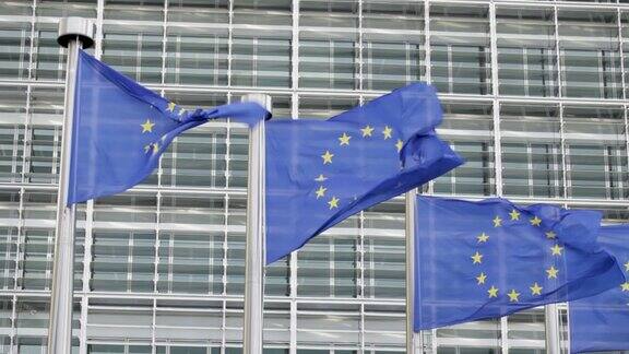 欧盟旗帜布鲁塞尔