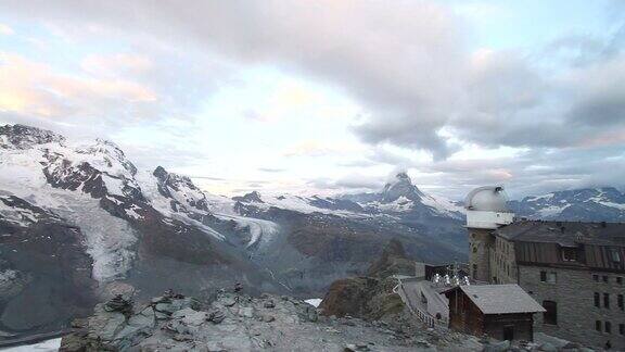 瑞士马特洪峰冰川全景图