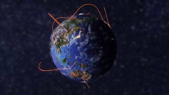 地球连接线路国际网络