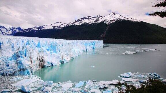 巴塔哥尼亚的莫雷诺冰川阿根廷高清间隔拍摄