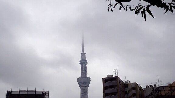 4K:东京天空树风暴