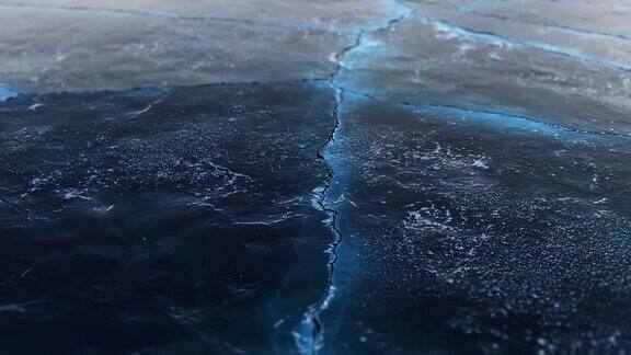 冰壳的表面