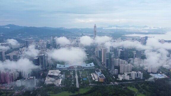 深圳市福田区与平流雾