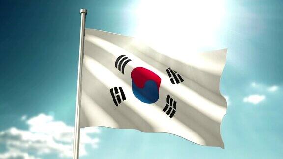 4K韩国国旗