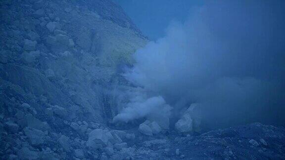 卡瓦伊真火山口地标自然旅游印尼