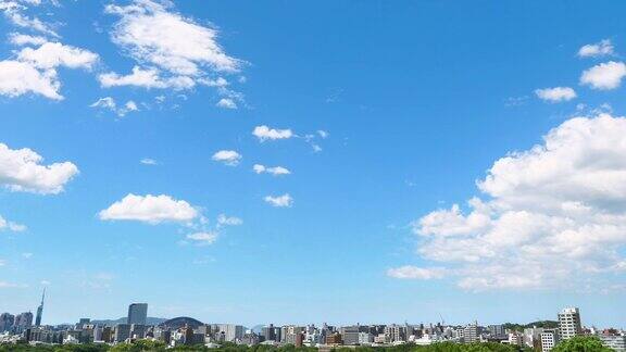 日本福冈市的风景