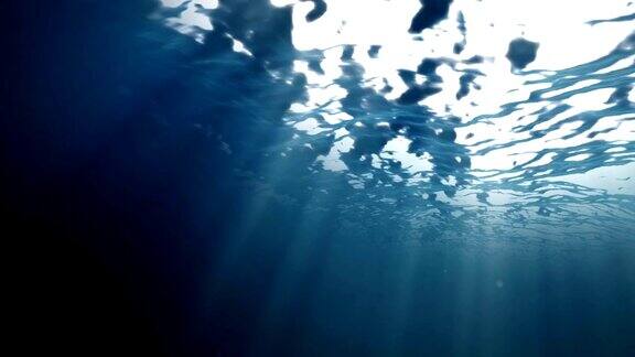 海洋表面的水从内部