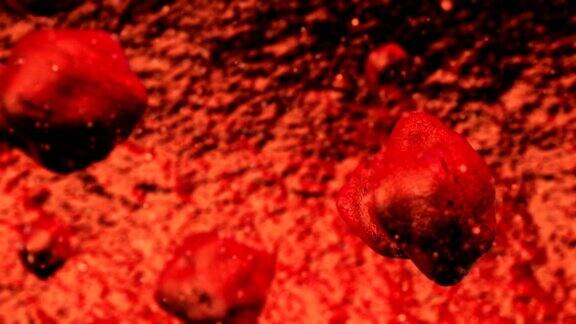 静脉中的红细胞视频动画