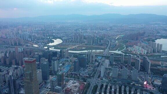 空中景观南昌市江西省亚洲中国