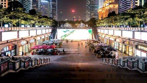 4K延时:广州中央金融商务区夜景